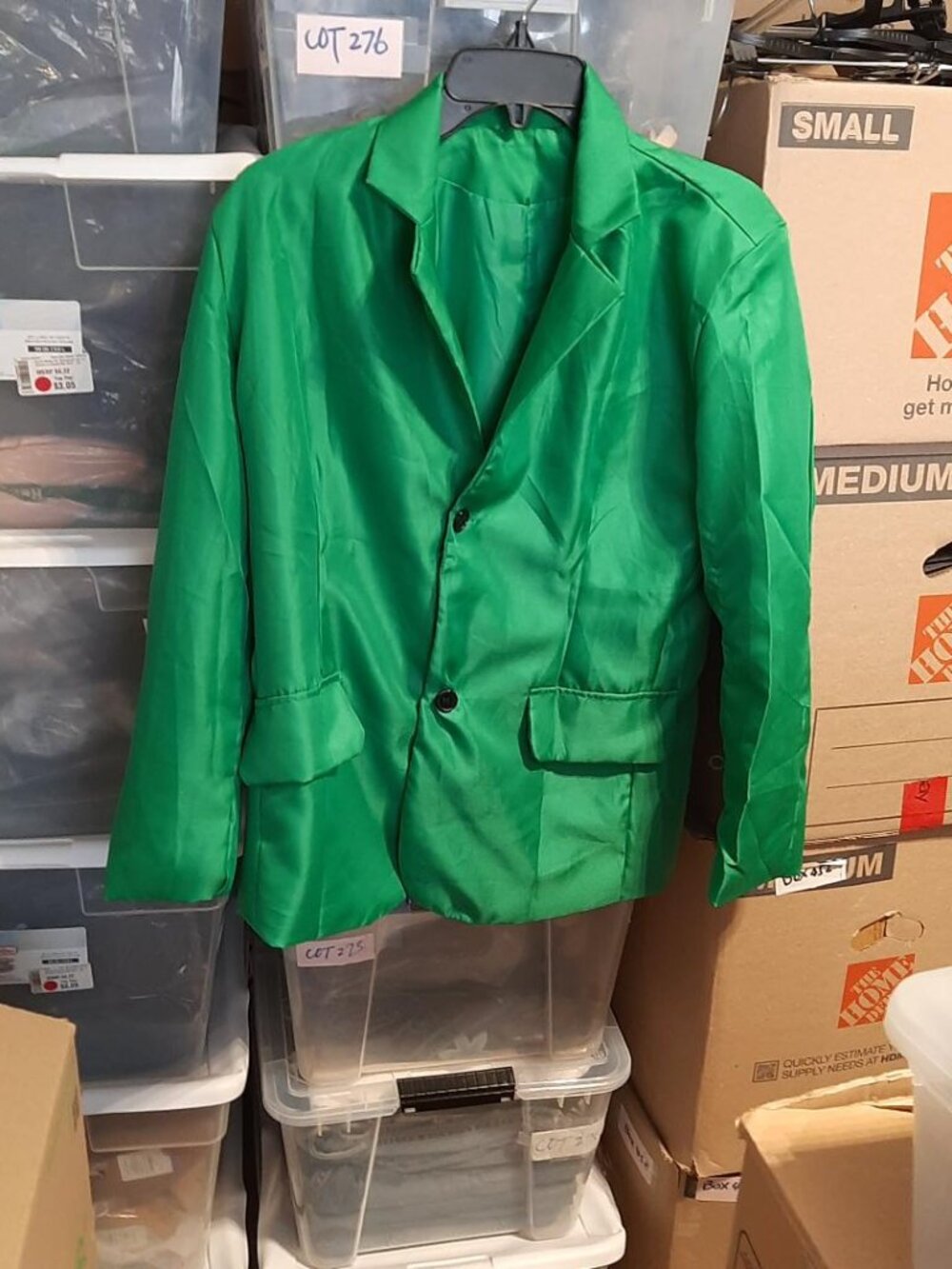 NEW ! Men Green Satin Blazer Size M